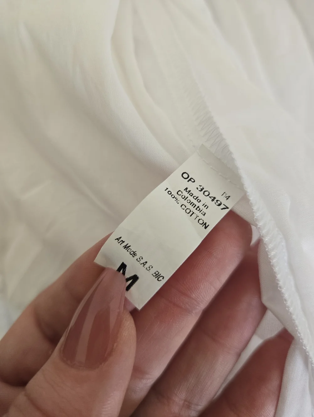 Maaji Eyelet White Cotton Boho Maxi Skirt, M - Picture 10 of 11